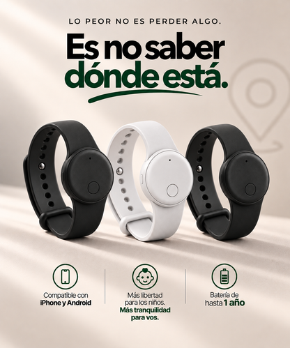 Chipy Pulsera — pack de 3 unidades, dos negras y una blanca
