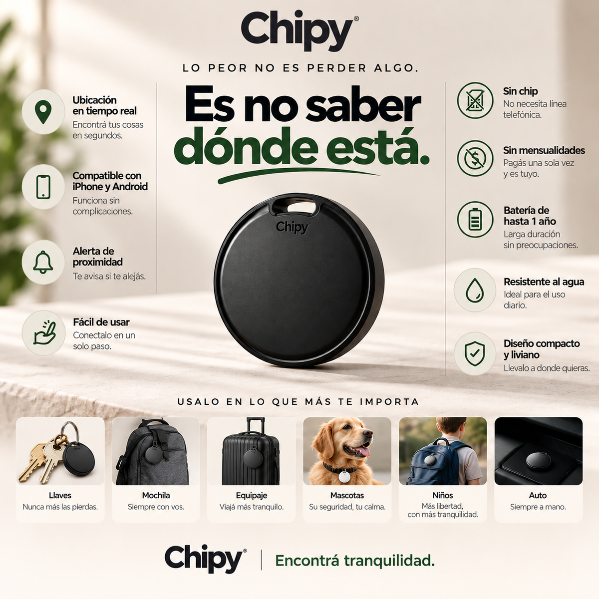 Chipy | Encuentra al instante lo que más te importa