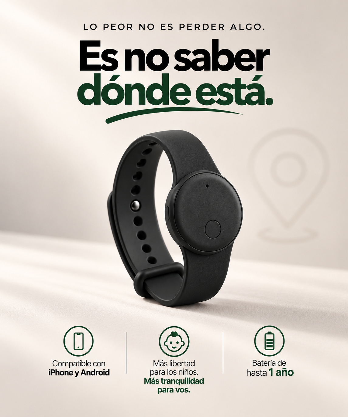 Chipy Pulsera — localizador Bluetooth para niños, beneficios
